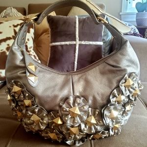 💯 Isabella Fiore Leather Studded Angie Bag